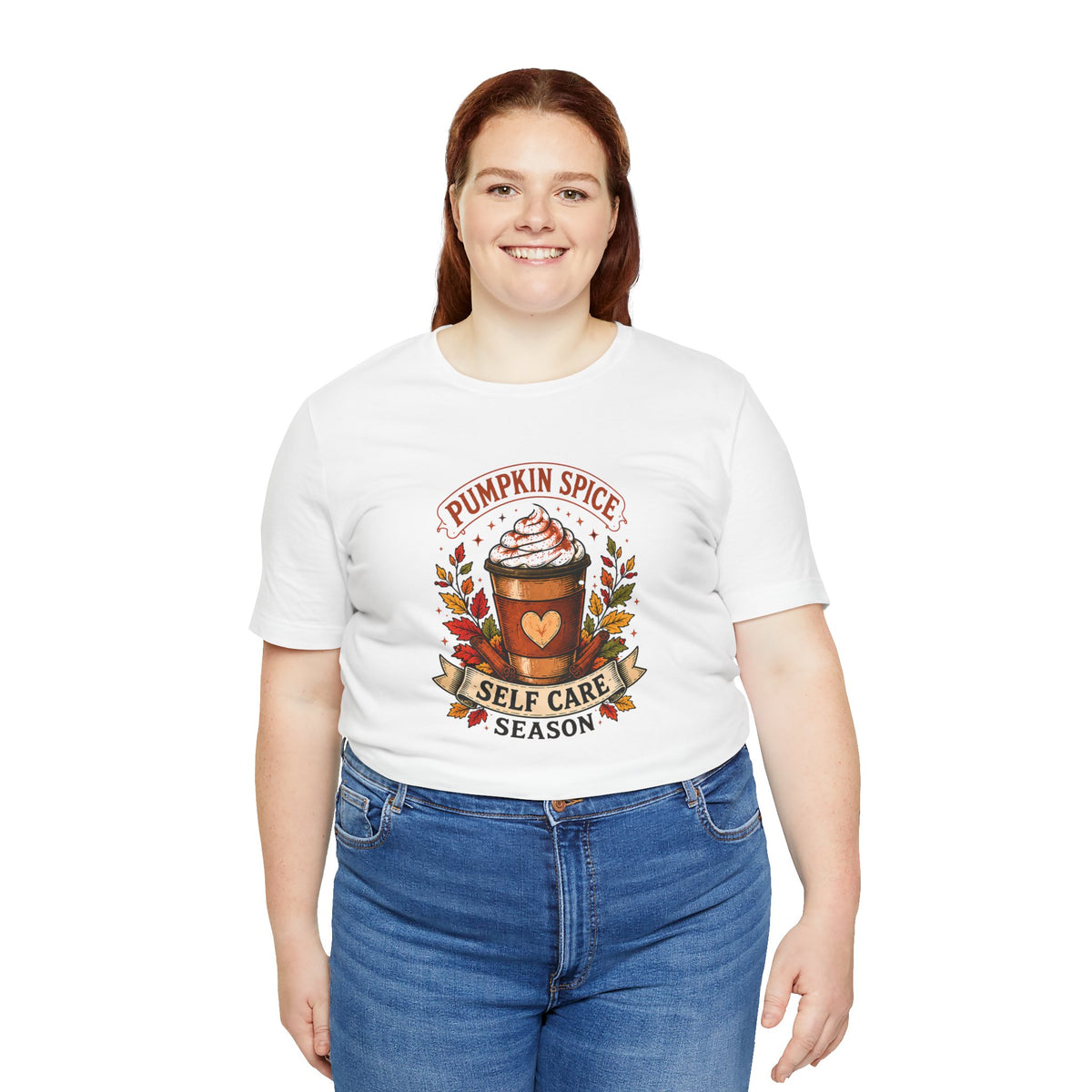 Pumpkin Spice Self Care Season T-Shirt – Funny Fall Coffee Tee