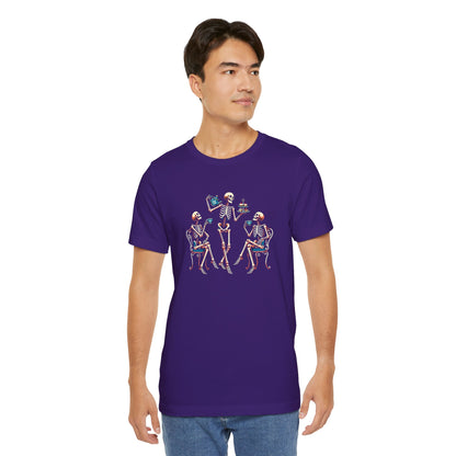 Skeleton Tea Party T-Shirt – Vintage Halloween Skeleton Tee