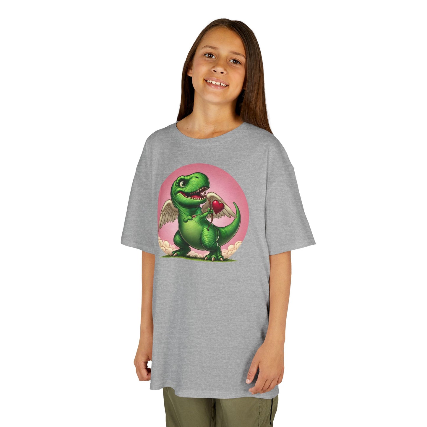 Cupidsaurus Rex Kids T-Shirt – Cute Dinosaur Valentine’s Day Tee for Kids
