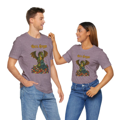 Yarn Dragon T-Shirt – Funny Knitting Dragon Shirt for Yarn Lovers