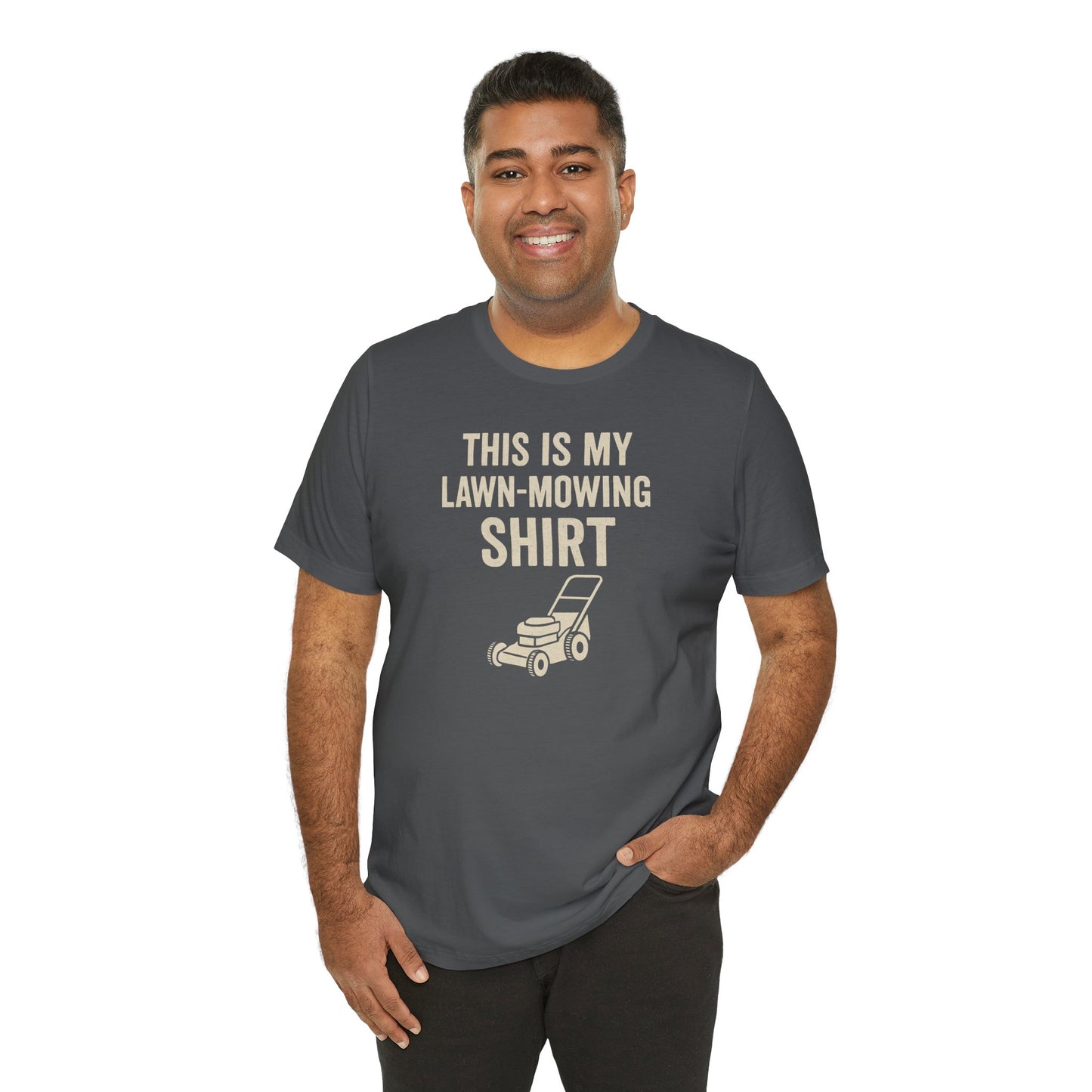 Lawn Mowing Tee – Funny Shirt Summer Yard Work T-shirt with Mower Graphic