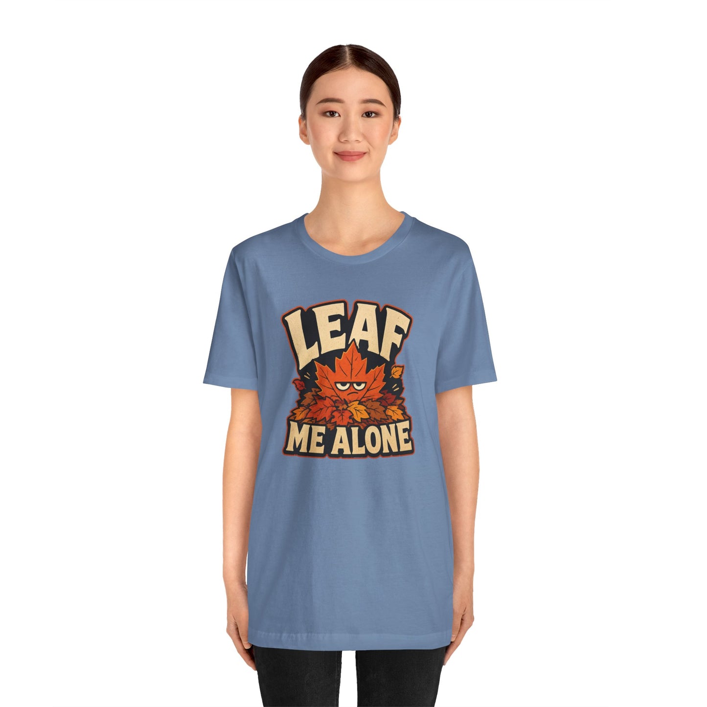 Leaf Me Alone T-Shirt – Funny Fall Introvert Leaves Tee