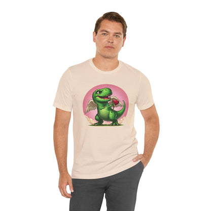 Cupidsaurus Rex T-Shirt – Funny Dinosaur Cupid Valentine’s Day Tee