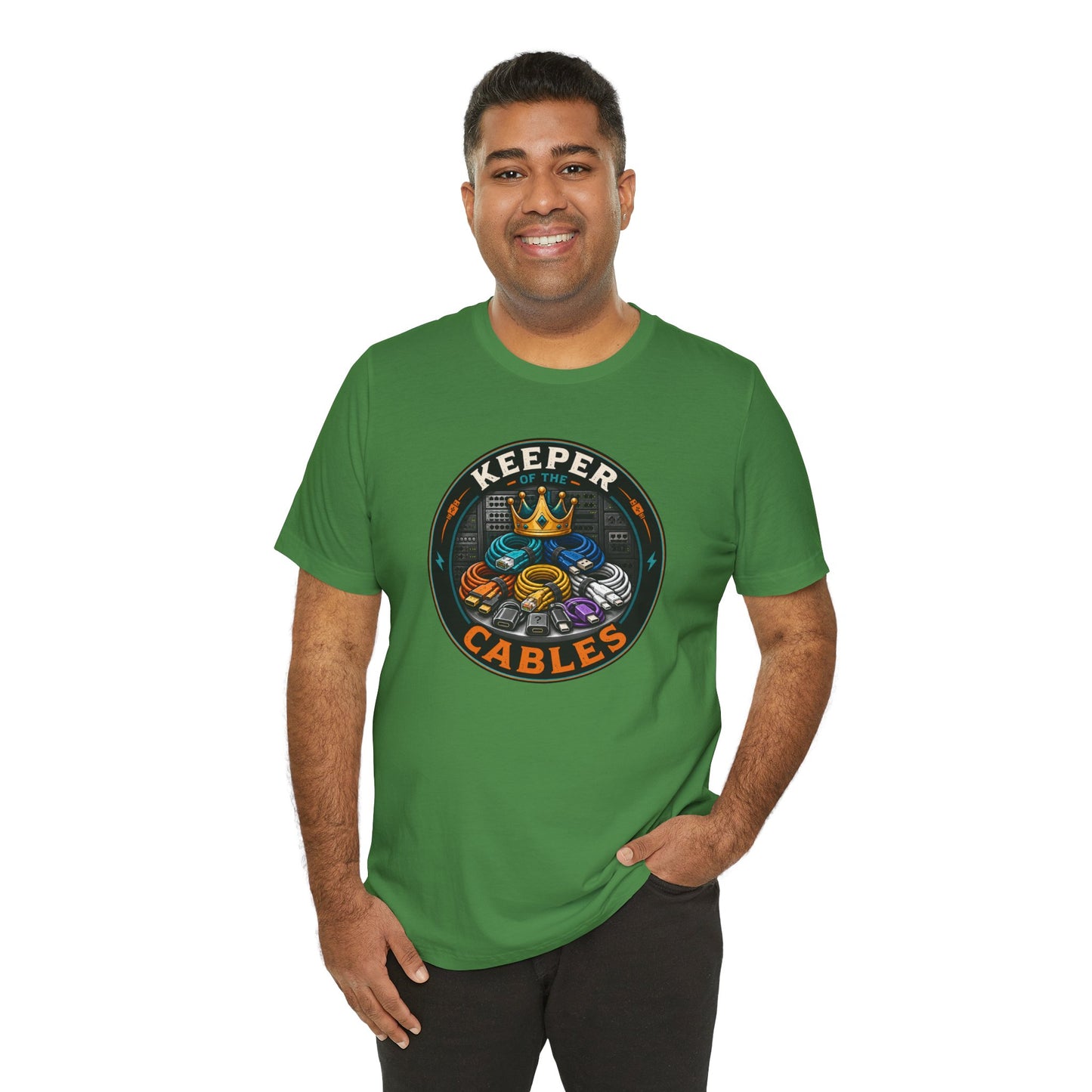 Keeper of the Cables T-Shirt – Funny Tech Dad Cable Tee
