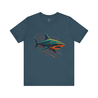 Electric Apex Shark T-Shirt – Bold Ocean Graphic Tee - WhimSpin - https://whimspin.com