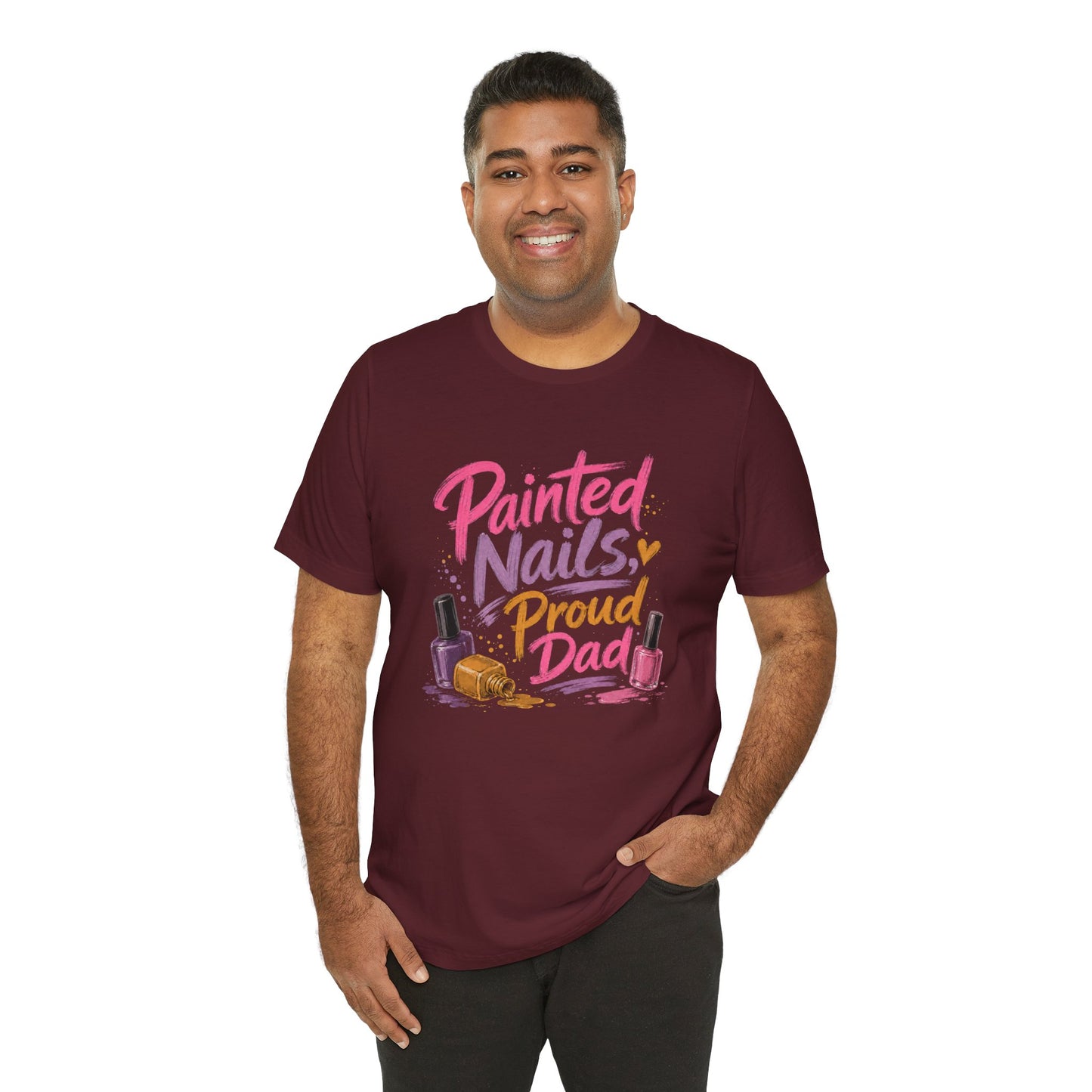 Painted Nails Proud Dad T-Shirt – Girl Dad Father’s Day Tee