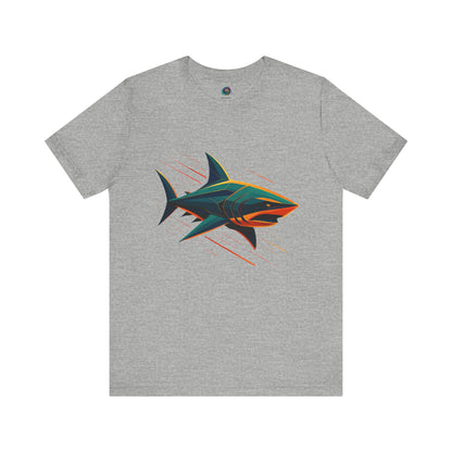 Electric Apex Shark T-Shirt – Bold Ocean Graphic Tee - WhimSpin - https://whimspin.com