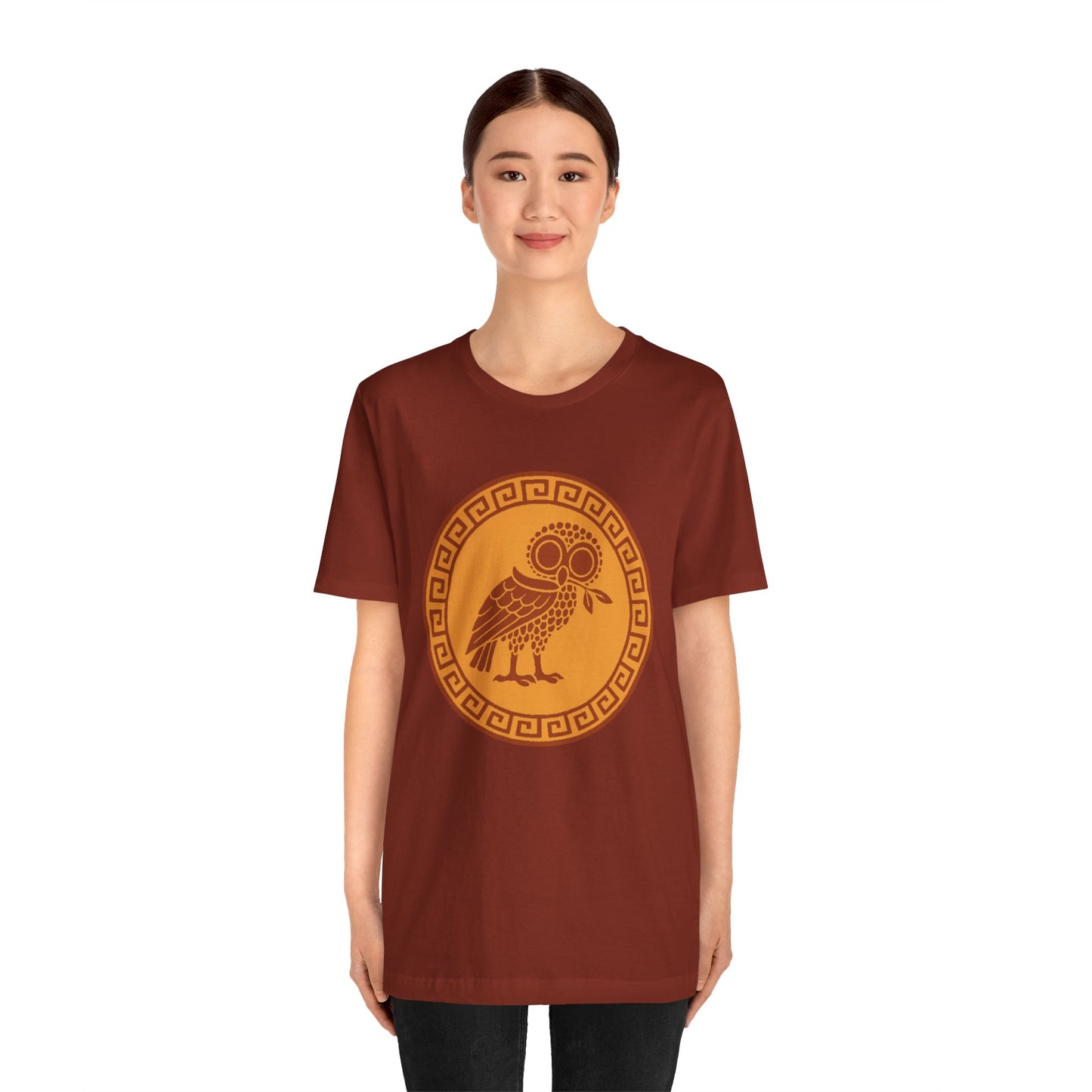 Athena’s Owl T-Shirt – Greek Mythology Bird Tee