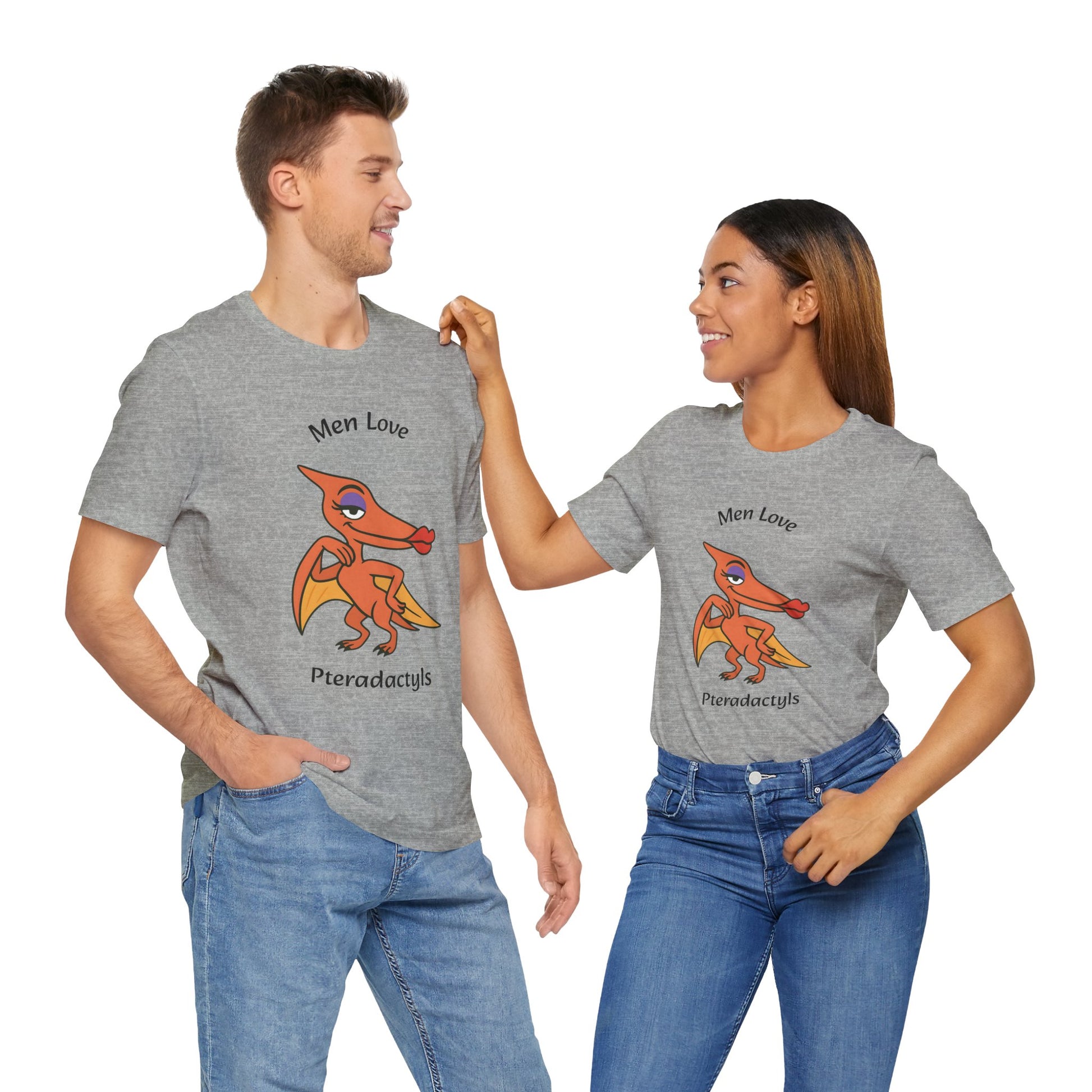 Men Love Pterodactyls Tee – Funny Dinosaur Graphic Shirt - WhimSpin - https://whimspin.com