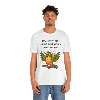 Funny Parrot Tee | Cute Animal Graphic T-Shirt, My Alarm Clock Doesn't Come With a Snooze Button, Gift for Bird Lovers, Humorous [...]