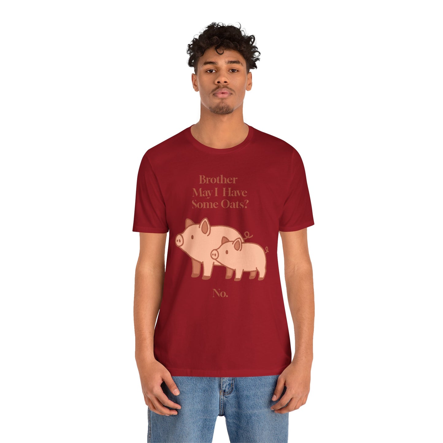 Brother May I Have Some Oats T-Shirt – Funny Viral Pig Meme Tee