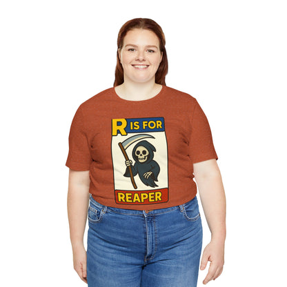 R Is for Reaper T-Shirt – Cute Grim Reaper Shirt from the Monster Alphabet Series