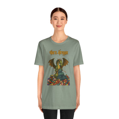 Yarn Dragon T-Shirt – Funny Knitting Dragon Shirt for Yarn Lovers
