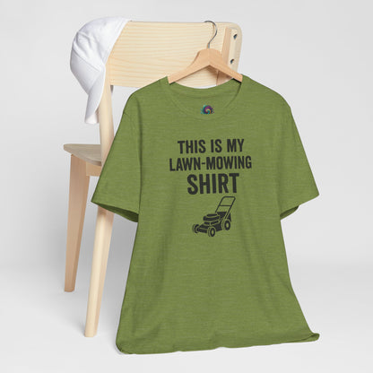 Lawn Mowing Tee – Funny Shirt Summer Yard Work T-shirt with Mower Graphic
