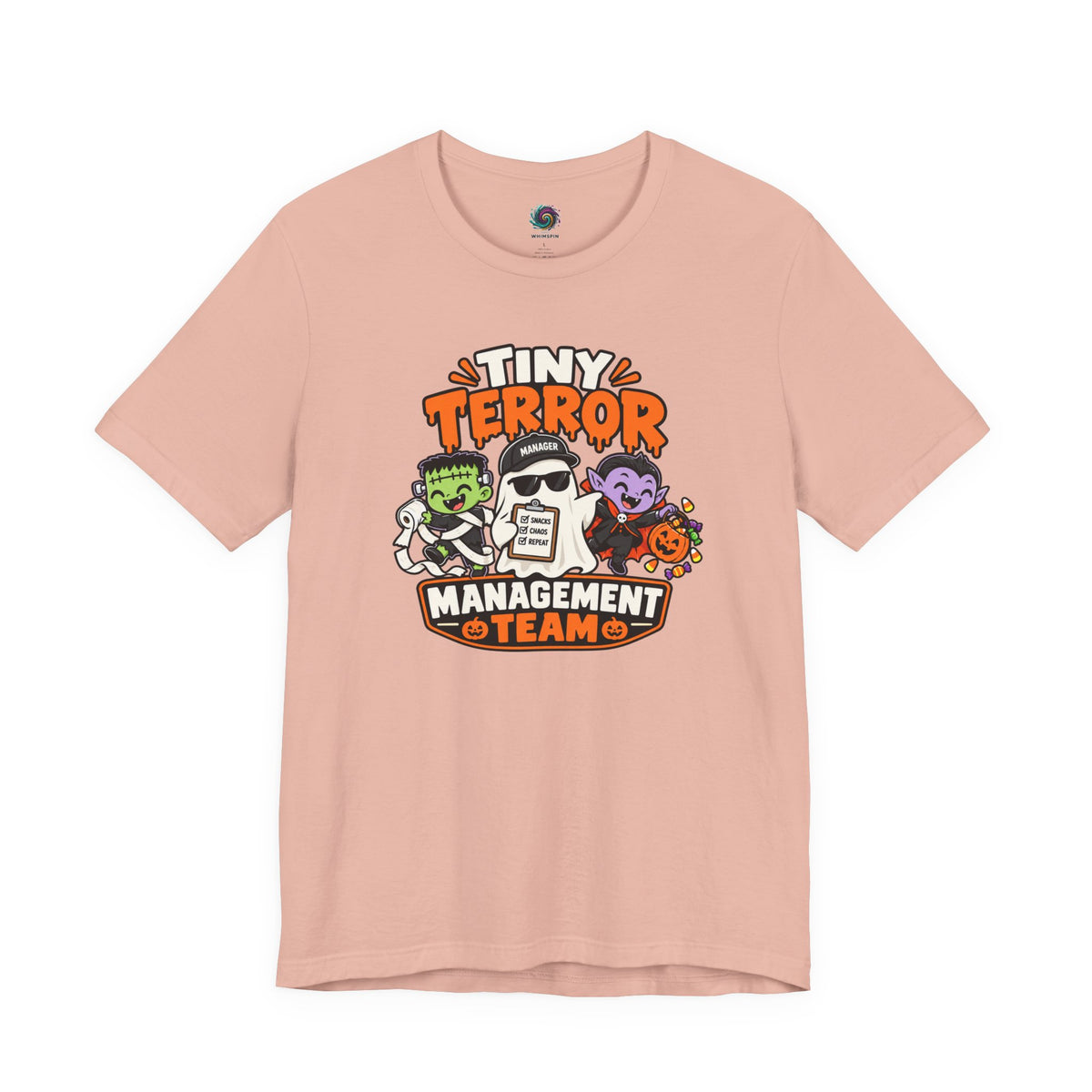 Tiny Terror Management Team T-Shirt – Funny Halloween Parent Tee