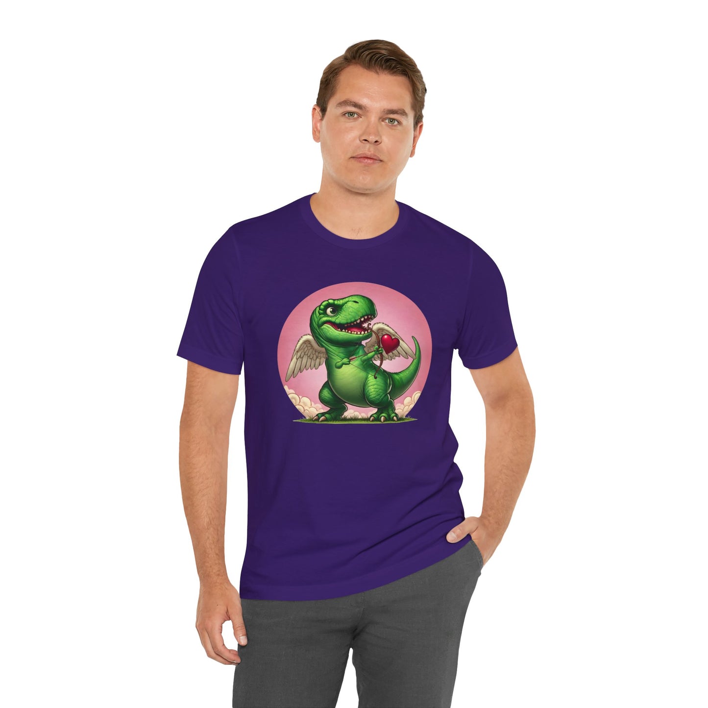 Cupidsaurus Rex T-Shirt – Funny Dinosaur Cupid Valentine’s Day Tee
