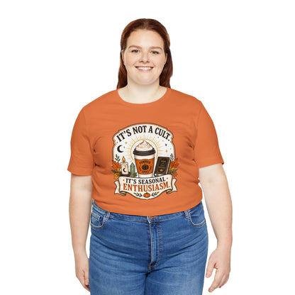 It’s Not a Cult Pumpkin Spice T-Shirt – Funny Fall Tee