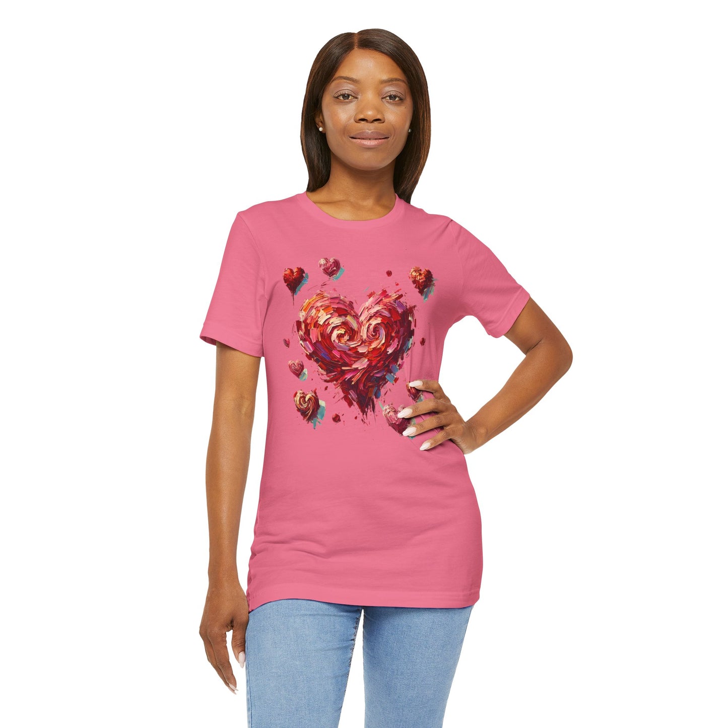 Impressionistic Heart T-Shirt – Artistic Valentine's Day Tee