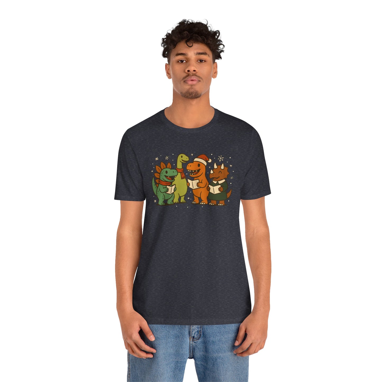 Dinosaur Carolers T-Shirt – Cute Dino Christmas Singing Tee