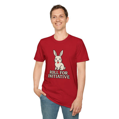 Roll for Initiative T-Shirt – Killer Bunny Humor Gaming Tee