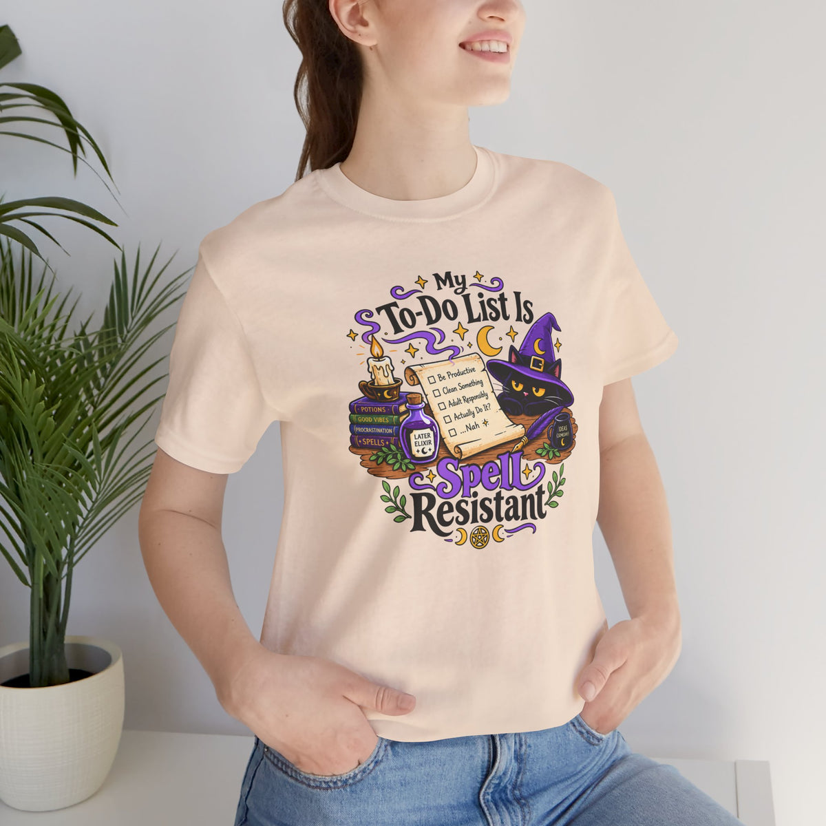 My To-Do List Is Spell Resistant T-Shirt – Funny Witchy ADHD Tee
