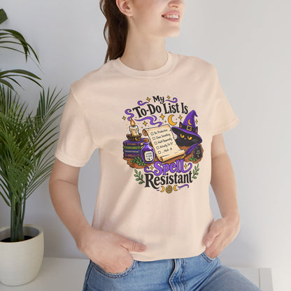 My To-Do List Is Spell Resistant T-Shirt – Funny Witchy ADHD Tee