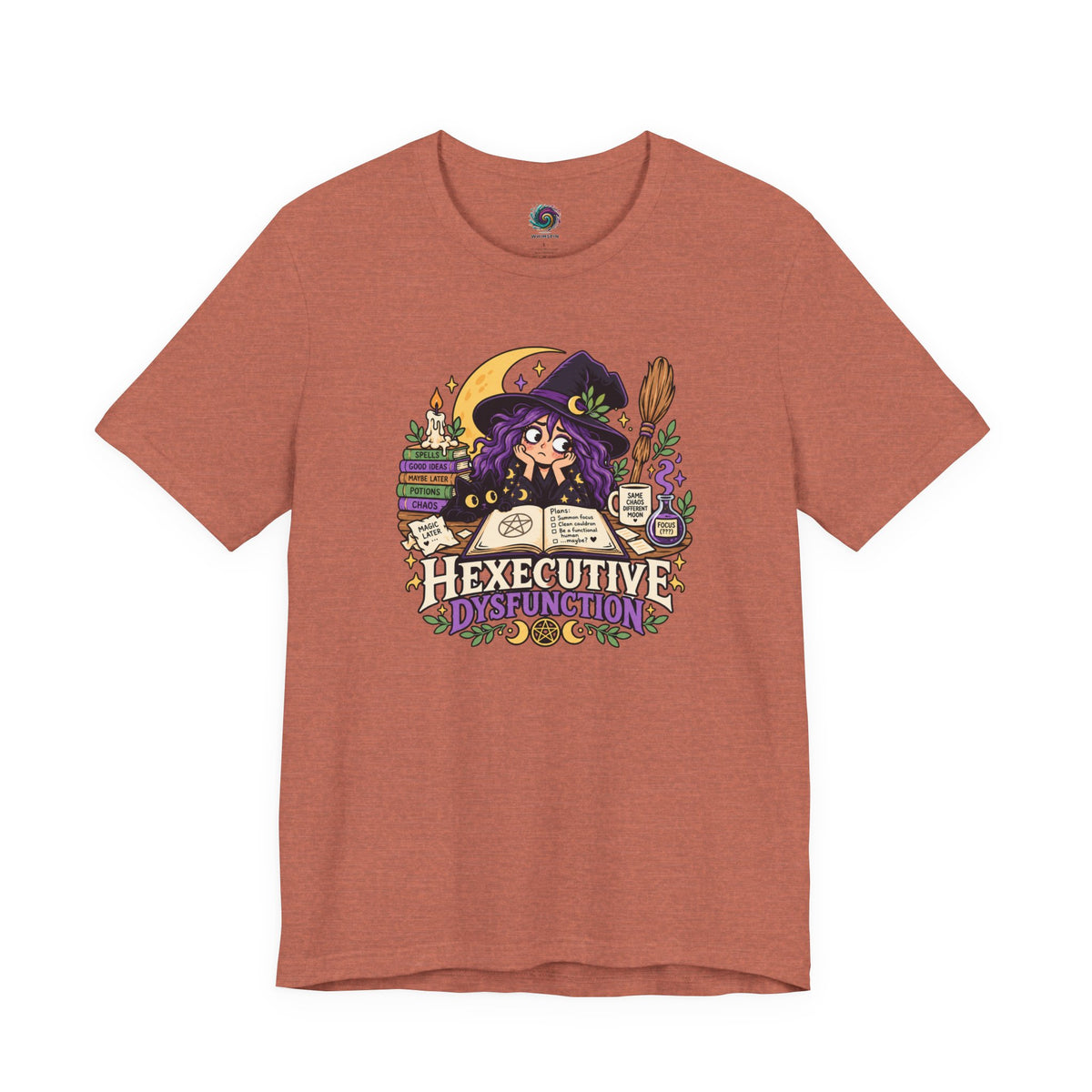 Hexecutive Dysfunction T-Shirt - Funny Witchy ADHD Humor Tee