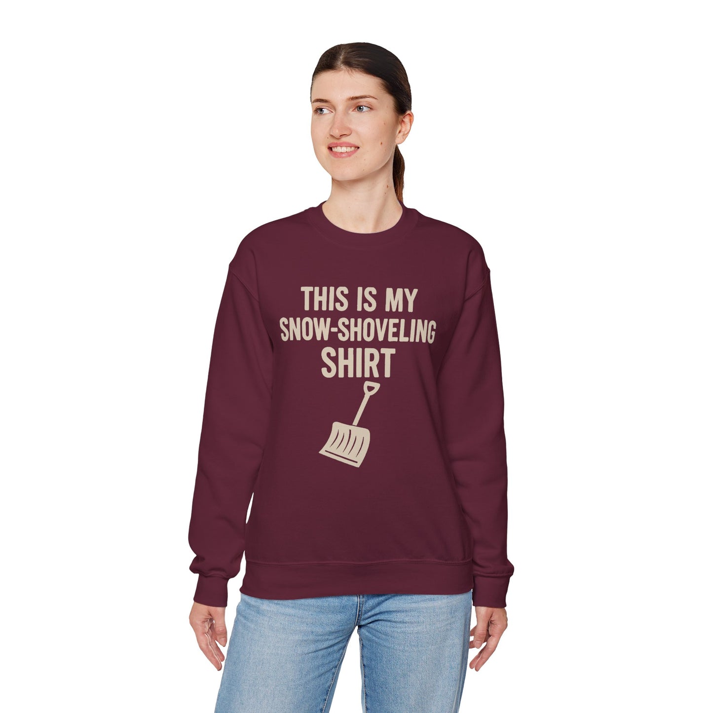 This Is My Snow-Shoveling Shirt – Funny Winter Chore Sweatshirt