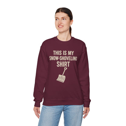 This Is My Snow-Shoveling Shirt – Funny Winter Chore Sweatshirt