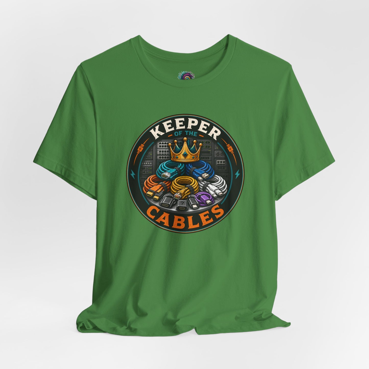 Keeper of the Cables T-Shirt – Funny Tech Dad Cable Tee