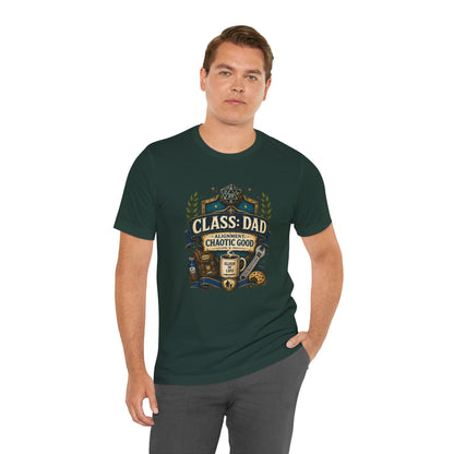 Chaotic Good Dad T-Shirt – RPG Gamer Dad Graphic Tee