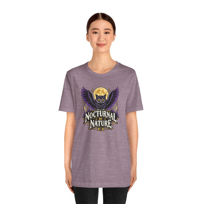 Nocturnal by Nature T-Shirt – Moonlit Owl Graphic Tee