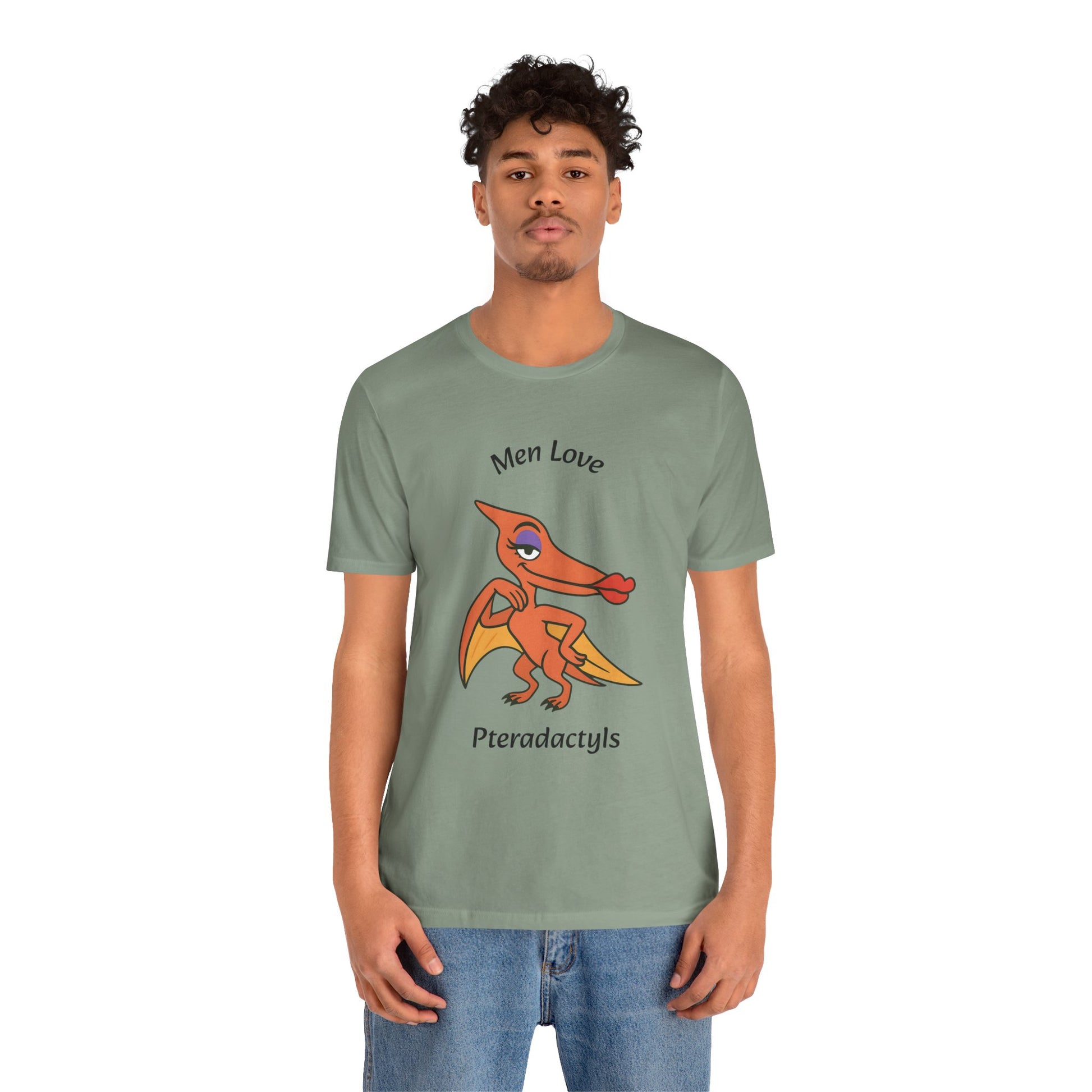 Men Love Pterodactyls Tee – Funny Dinosaur Graphic Shirt - WhimSpin - https://whimspin.com