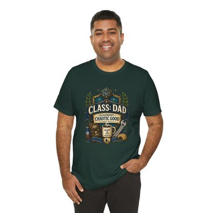 Chaotic Good Dad T-Shirt – RPG Gamer Dad Graphic Tee