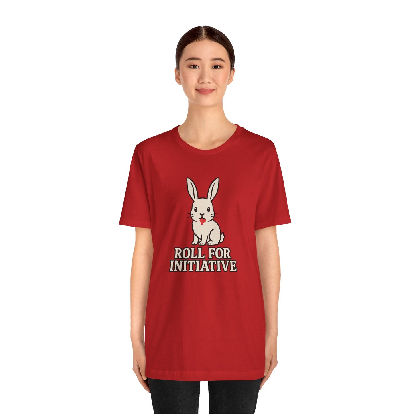 Roll for Initiative T-Shirt – Killer Bunny Humor Gaming Tee