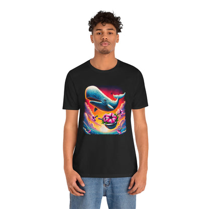 "Oh No, Not Again" Petunias and Whale Funny TShirt – Unisex Tee