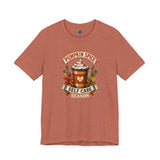 Rust brown T-shirt with 