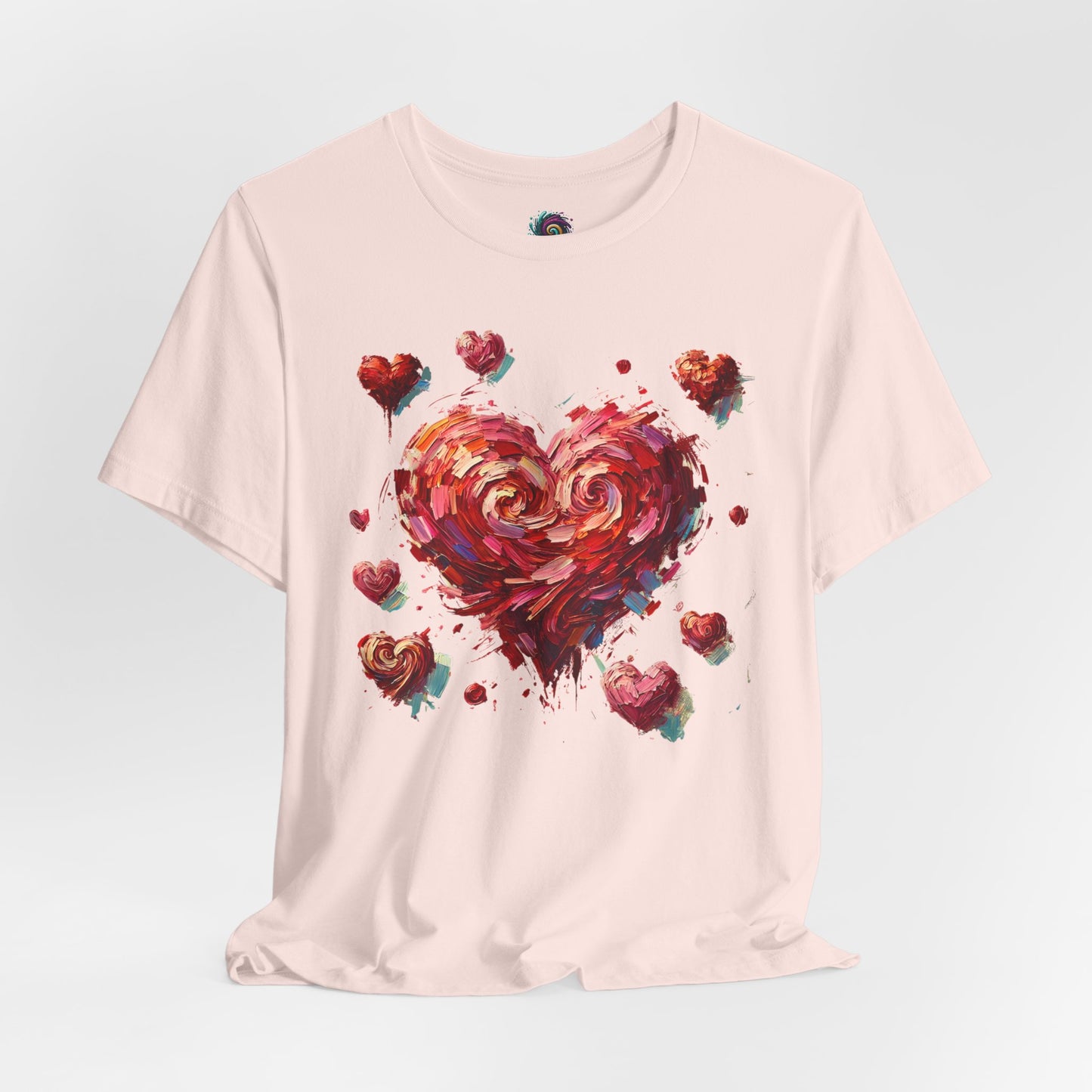 Impressionistic Heart T-Shirt – Artistic Valentine's Day Tee