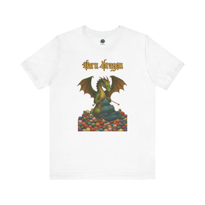 Yarn Dragon T-Shirt – Funny Knitting Dragon Shirt for Yarn Lovers