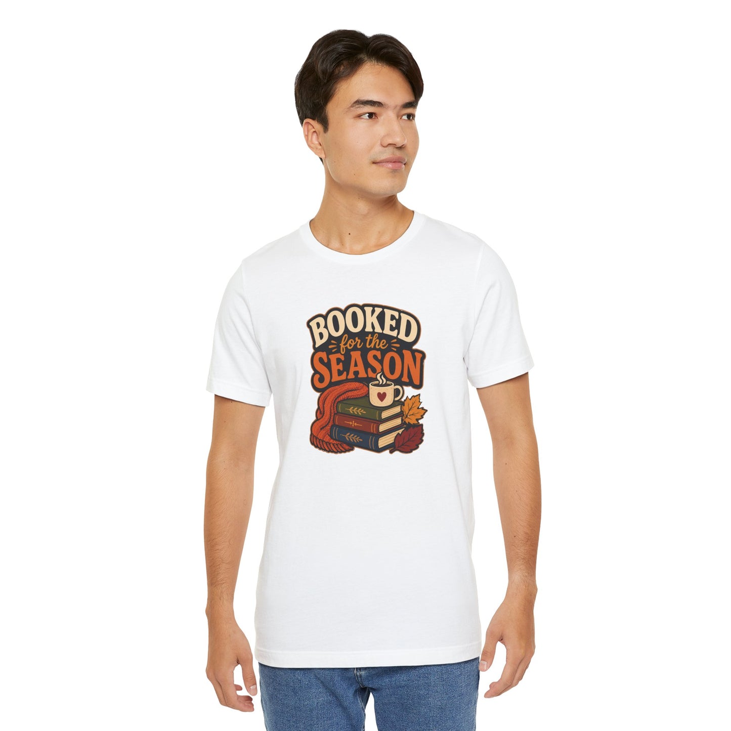 Booked for the Season T-Shirt – Cozy Fall Book Lover Tee
