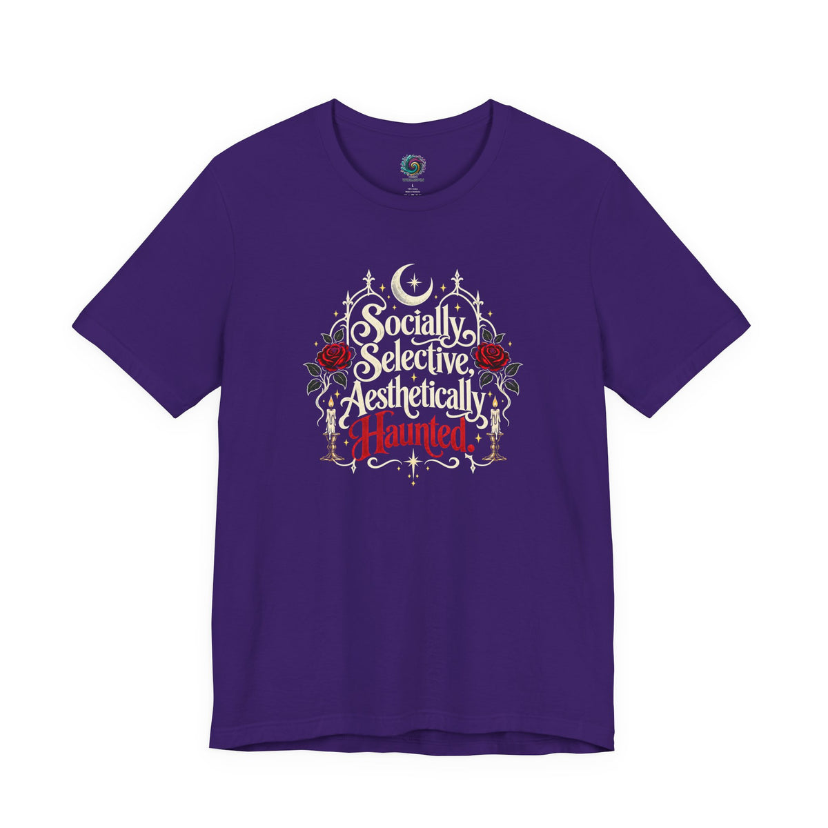 Socially Selective Aesthetically Haunted T-shirt - Gothic Humor Tee