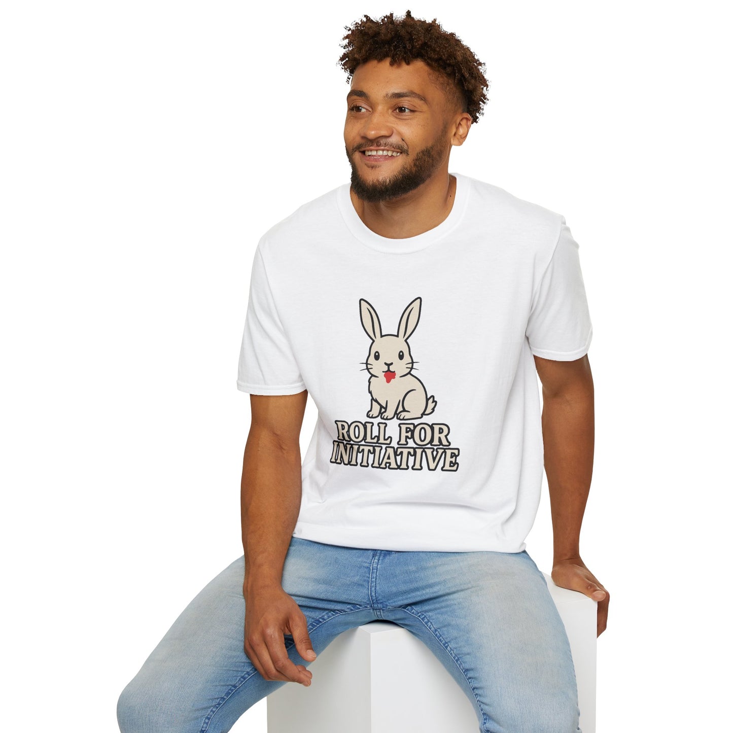 Roll for Initiative T-Shirt – Killer Bunny Humor Gaming Tee