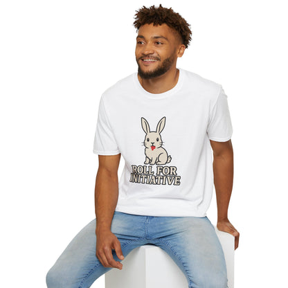 Roll for Initiative T-Shirt – Killer Bunny Humor Gaming Tee
