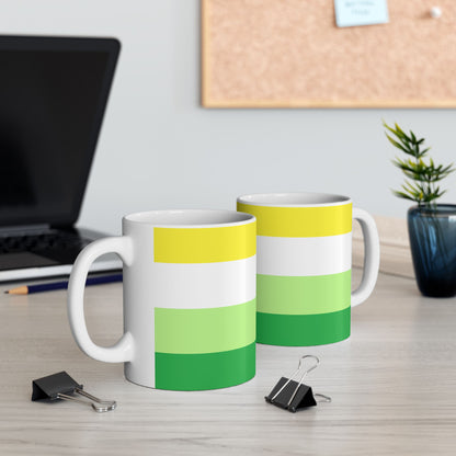 Gender Neutral Pride Flag Cup – Vibrant Identity Coffee Mug - WhimSpin - https://whimspin.com