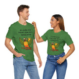 Two green parrot alarm graphic T-shirts with “MY ALARM CLOCK…SNOOZE BUTTON” slogan.
