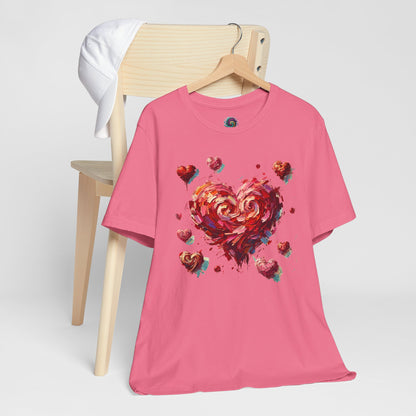 Impressionistic Heart T-Shirt – Artistic Valentine's Day Tee