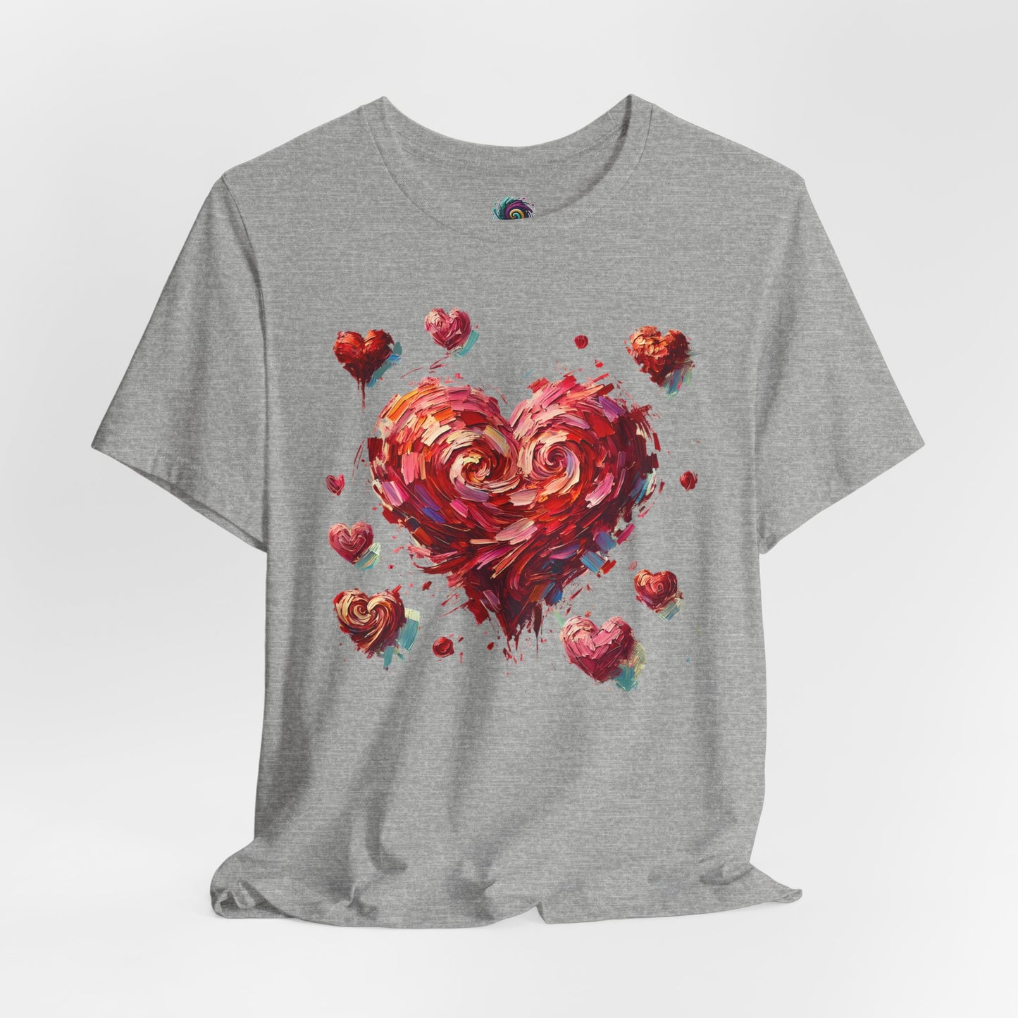 Impressionistic Heart T-Shirt – Artistic Valentine's Day Tee