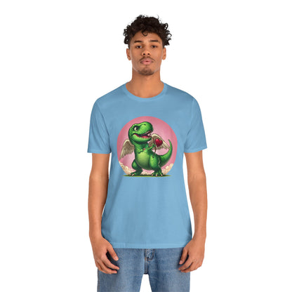 Cupidsaurus Rex T-Shirt – Funny Dinosaur Cupid Valentine’s Day Tee