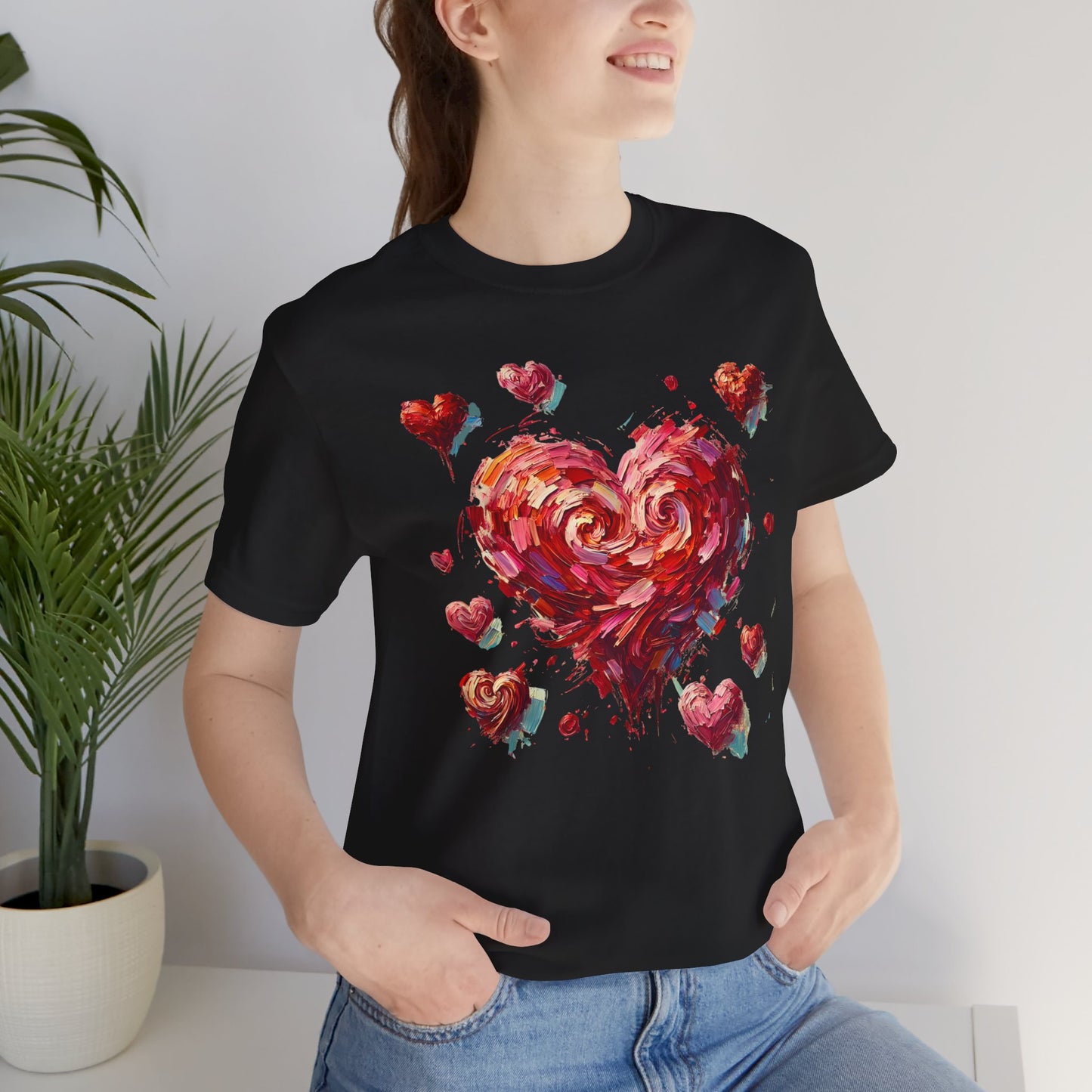 Impressionistic Heart T-Shirt – Artistic Valentine's Day Tee