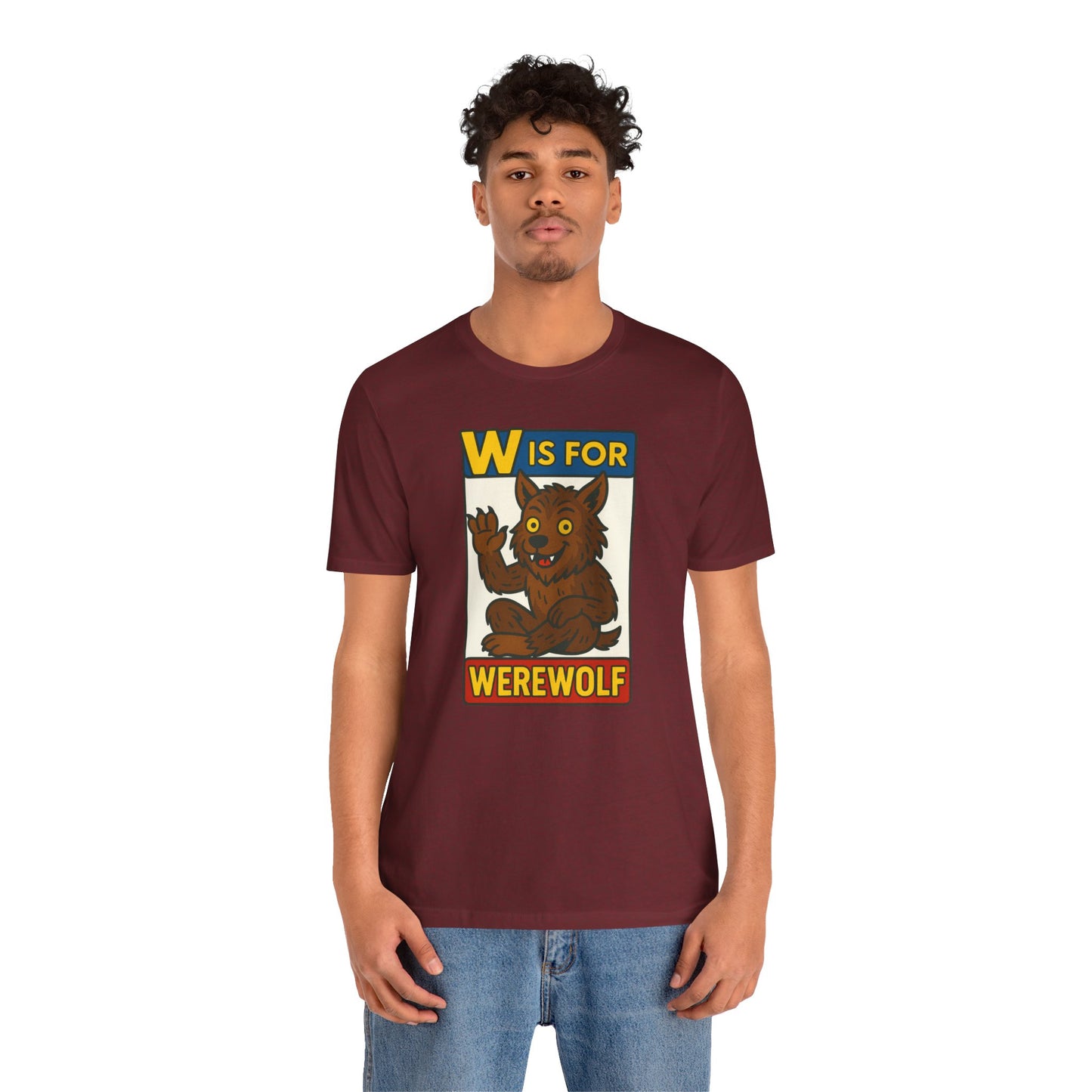 W Is for Werewolf T-Shirt – Cute Werewolf Shirt from Monster Alphabet